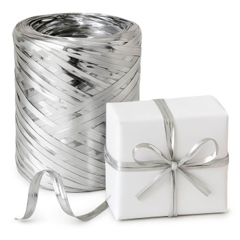 Matt-metallic-silbernes Bastband