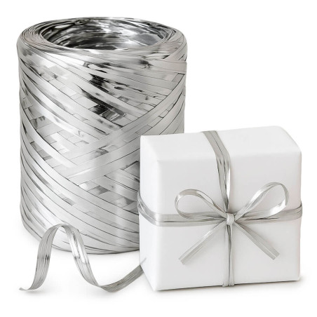 Matt-metallic-silbernes Bastband