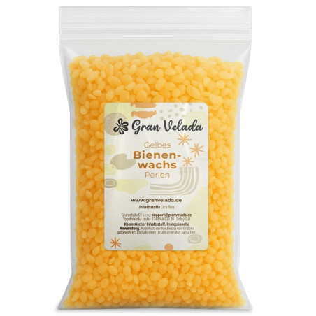 Gelbes Bienenwachs in Perlenform