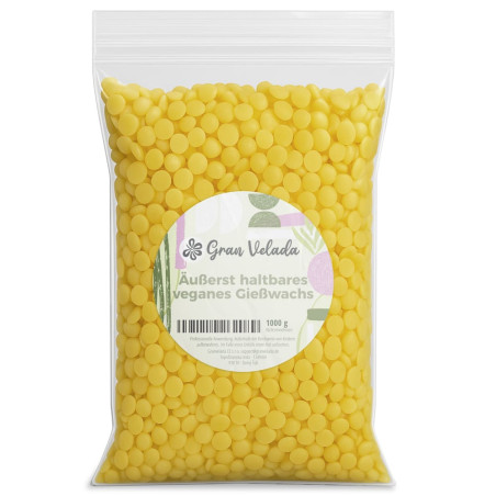 Äußerst haltbares veganes Gießwachs