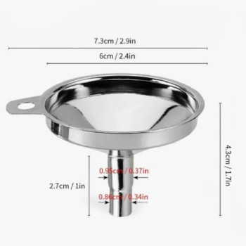 Großer Metall-Parfümtrichter - Ideal zum Befüllen von Flaschen ohne Verschütten