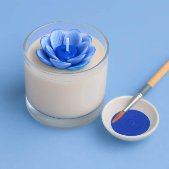 Elektrische blaue Kerzenfarbe. Online-Verkauf.