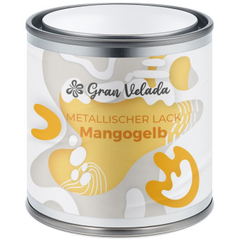 Griff gelber Metallic-Kerzenlack