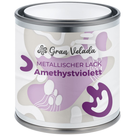 Amethyst lila metallischer Kerzenlack