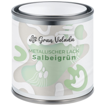 Salbeigrüner Metallic-Kerzenlack