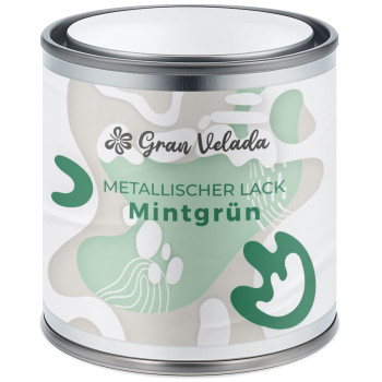 Mintgrüner Metallic-Kerzenlack