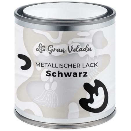 Schwarzer Metallic-Kerzenlack