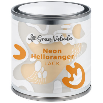 Neonorangefarbener Kerzenlack
