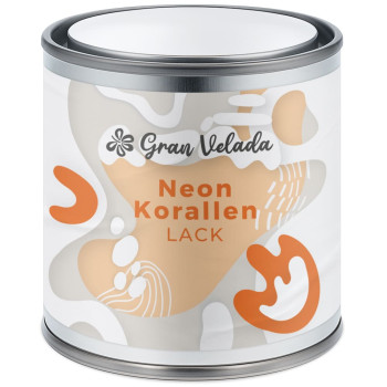 Neon-Korallen-Kerzenlack