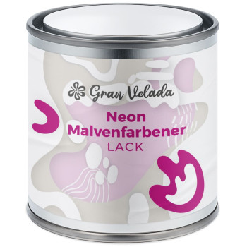Neonmalvenfarbener Kerzenlack