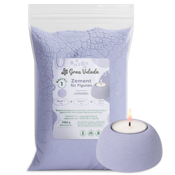 Lavendel Figur Zement