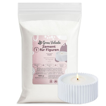 Zement für weiße Figuren
