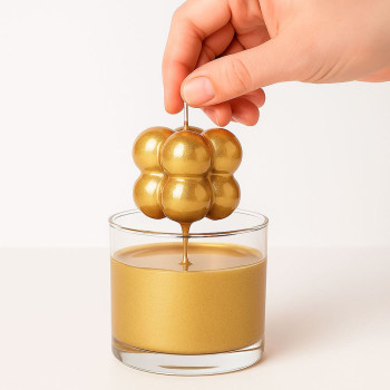 Lack für goldene Kerzen, Beschichtung von neuen/alten Kerzen Lack für goldene Kerzen, Beschichtung von neuen/alten Kerzen