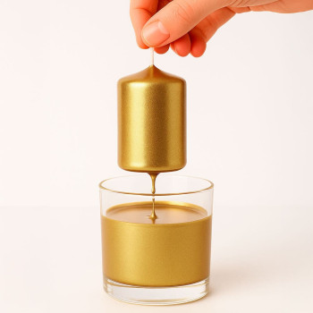 Lack für goldene Kerzen, Beschichtung von neuen/alten Kerzen Lack für goldene Kerzen, Beschichtung von neuen/alten Kerzen