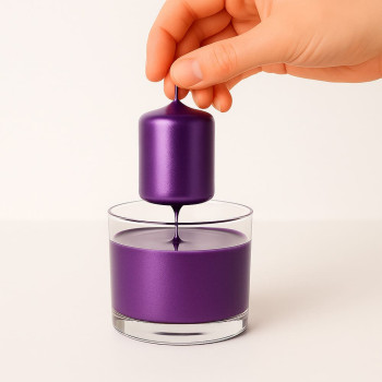 Amethystvioletter Metallic-Lack - verändert die Verbrennung nicht