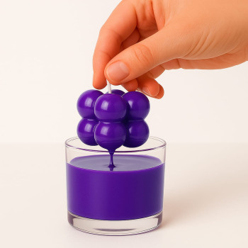 Electric Purple Lack - Neon-Finish für handgefertigte Kerzen