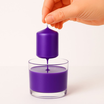 Electric Purple Lack - Neon-Finish für handgefertigte Kerzen