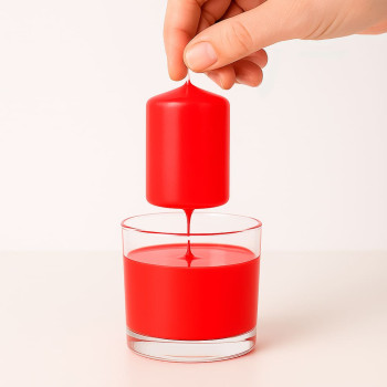 Neonroter Lack für Kerzen : Gran Velada