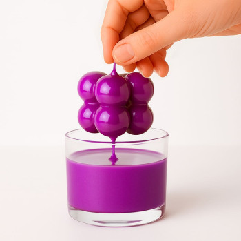 Mauve Neon-Lack für Kerzen | Big Soiree