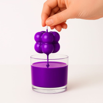 Neon-Violett-Lack für Kerzen | Big Soiree