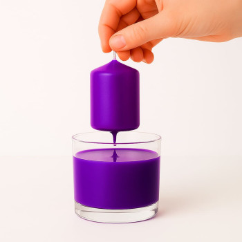 Neon-Violett-Lack für Kerzen | Big Soiree