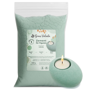 Grüne Figur Zement