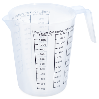 Messbecher aus Kunststoff