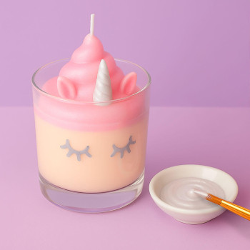 Perlweiße Kerzenfarbe. Online-Verkauf.