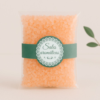 Aufkleber für Duftsalze. Online-Verkauf.