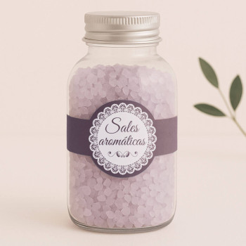 Aufkleber für Duftsalze. Online-Verkauf.