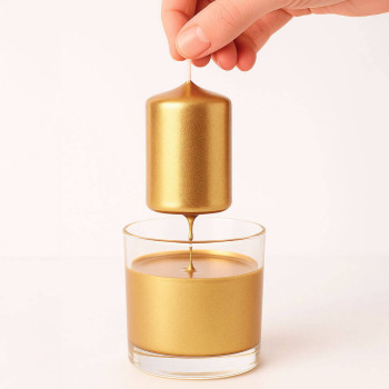 Lack für goldene Kerzen, Beschichtung von neuen/alten Kerzen