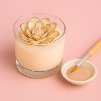 Malen Sie für beige Kerzen. Online-Verkauf. Toller Abend