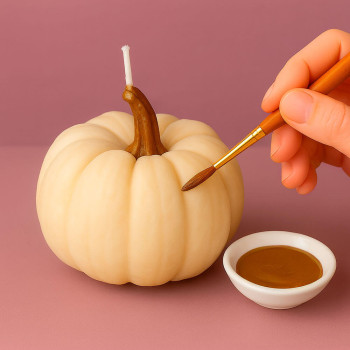 Malen Sie für braune Kerzen. Online-Verkauf. Toller Abend