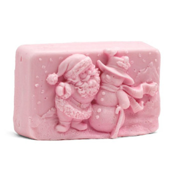 Weihnachtsmann und Schneemann Form zur Herstellung von Seifen. Weihnachtsmann und Schneemann Form zur Herstellung von Seifen.
