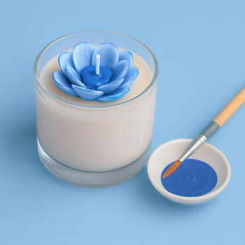 Spezielle blaue Farbe für Kerzen. Online-Verkauf.