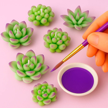 Lila Kerzenfarbe. Online-Verkauf. Toller Abend