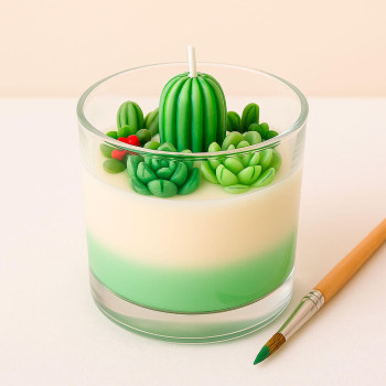 Hellgrüne Kerzenfarbe. Online-Verkauf.