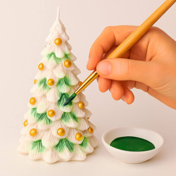 Malen Sie für Kerzen grünes Gras. Online-Verkauf.