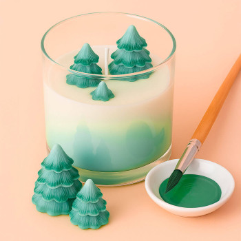 Smaragdgrüne Kerzenfarbe. Online-Verkauf.