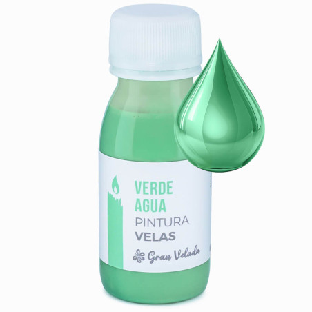 Wassergrüne Farbe für Kerzen