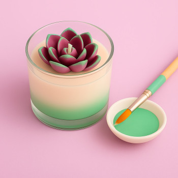 Wassergrüne Kerzenfarbe. Online-Verkauf.