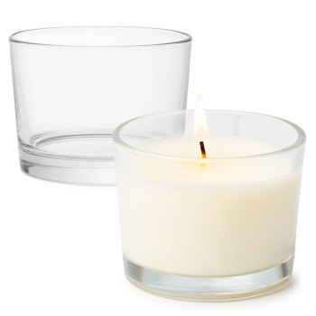 230 ml Glasbecher für Kerzen – robust und dekorativ