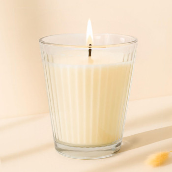 230 ml Becher mit Streifen für Kerzen – Widerstandsfähig und dekorativ. Gran Velada