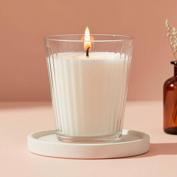 230 ml Becher mit Streifen für Kerzen – Widerstandsfähig und dekorativ. Gran Velada