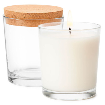 Marbella Glas 260 ml mit Korkdeckel für Kerzen | Gran Velada