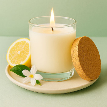 Marbella Glas 260 ml mit Korkdeckel für Kerzen | Gran Velada