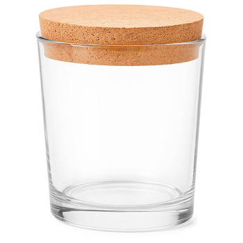 Marbella Glas 260 ml mit Korkdeckel für Kerzen | Gran Velada