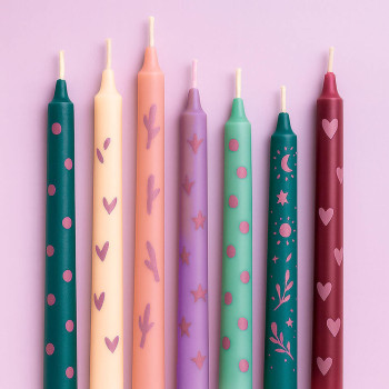 Kerzenfarbe Pflaume – flüssig und schnelltrocknend