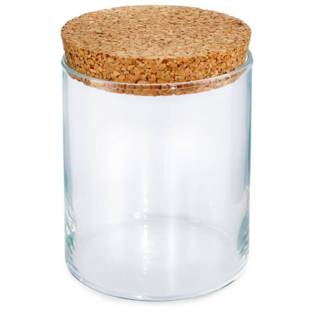 Glasbecher mit Korkdeckel 360 ml - Ideal für Duftkerzen