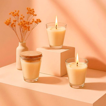 Kerzenglas 125 ml – rundes Glas für Duftkerzen selber machen